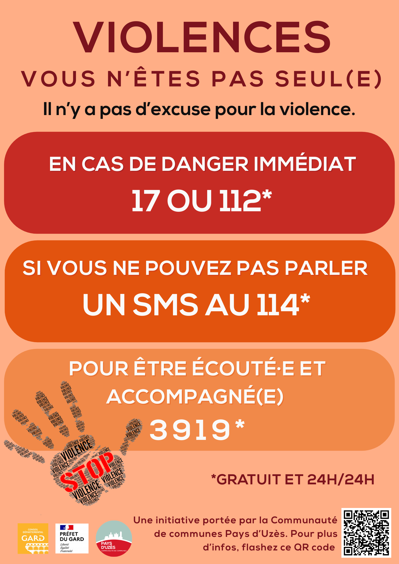 Violences : vous n'êtes pas seul(e)