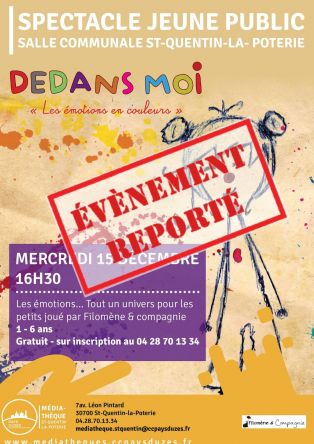 REPORTÉ - Spectacle Jeune Public "Dedans moi"