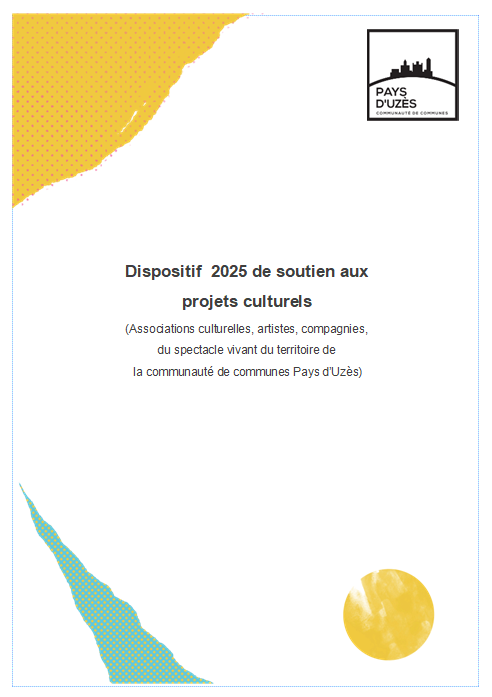 DISPOSITIF DE SOUTIEN AUX PROJETS CULTURELS 2025