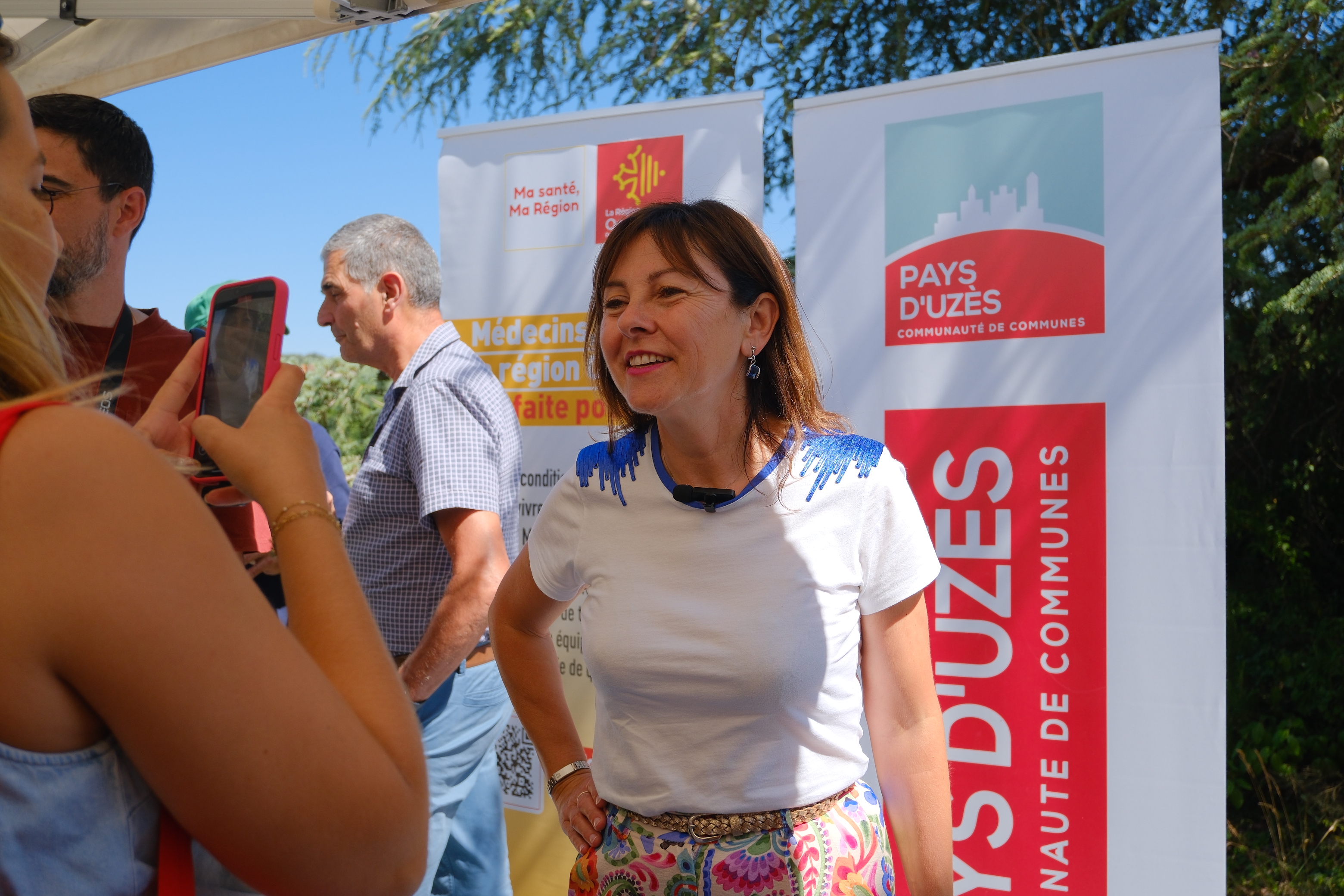 Carole Delga visite le Centre de Santé de Lussan  